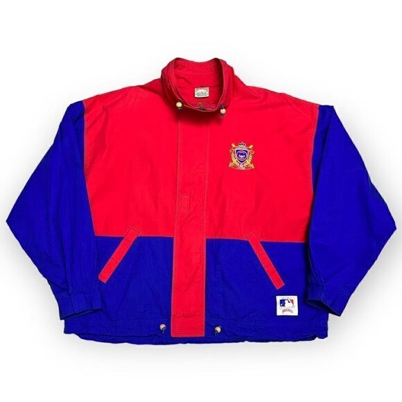 RARE Nutmeg CHICAGO CUBS Vintage 90s MLB Baseball Jacket - Mens XL - Picture 1 of 4
